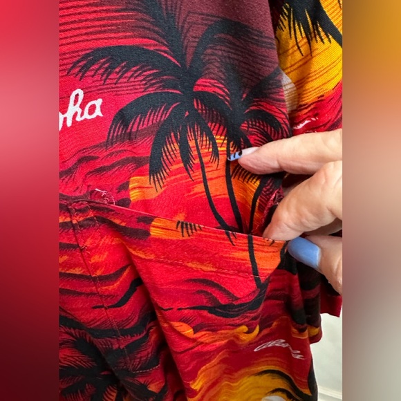 Aloha Hut Hawaii Sunset Hawaiian Shirt - Size XL - Picture 8 of 10
